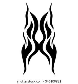 Tribal tattoo vector design sketch. Sleeve art abstract pattern arm. Simple logo. Designer isolated abstract element for arm, leg, shoulder men and women on white background.