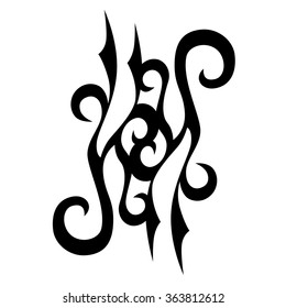 Fire Flame Tattoo Stock Vector (Royalty Free) 43803229 | Shutterstock