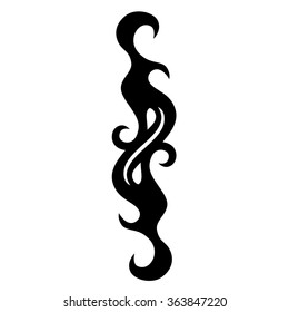 Tribal tattoo vector design sketch. Sleeve art abstract pattern arm. Simple logo. Designer isolated abstract element for arm, leg, shoulder men and women on white background.