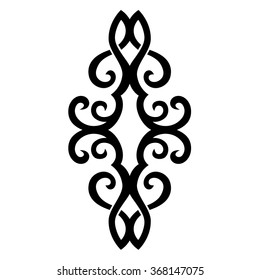 Tribal tattoo vector design sketch. Sleeve art pattern arm. Simple logo. Designer isolated abstract element for arm, leg, shoulder men and women on white background.