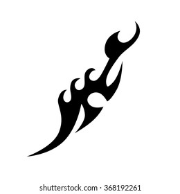 Tribal tattoo vector design sketch. Sleeve art pattern arm. Simple logo. Designer isolated abstract element for arm, leg, shoulder men and women on white background.