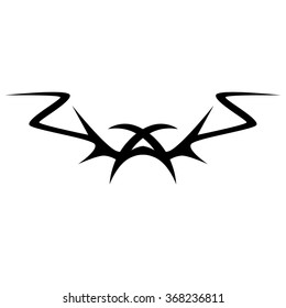 Tribal tattoo vector design sketch. Sleeve art pattern arm. Simple logo. Designer isolated abstract element for arm, leg, shoulder men and women on white background.