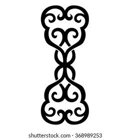 Tribal tattoo vector design sketch. Sleeve art pattern arm. Simple logo. Designer isolated abstract element for arm, leg, shoulder men and women on white background.