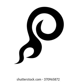 Tribal tattoo vector design sketch. Sleeve art pattern arm. Simple logo. Designer isolated abstract element for arm, leg, shoulder men and women on white background.
