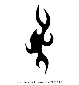 Tribal tattoo vector design sketch. Sleeve art pattern arm. Simple logo. Designer isolated abstract element for arm, leg, shoulder men and women on white background.