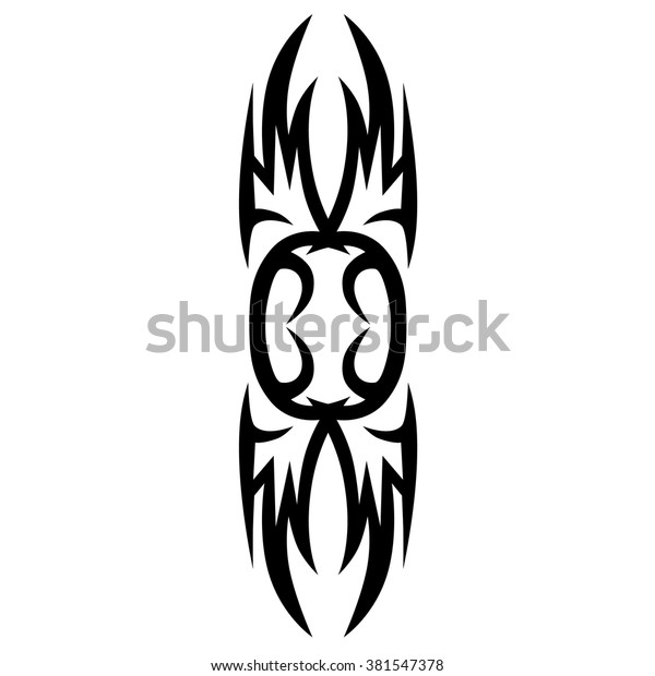 Tribal Tattoo Vector Design Sketch Single Stock Vector Royalty