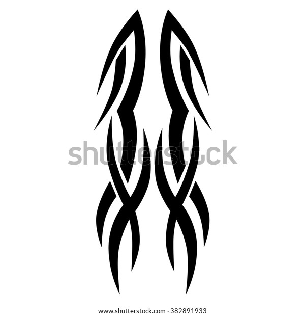 Tribal Tattoo Vector Design Sketch Single Stock Vector (Royalty Free ...