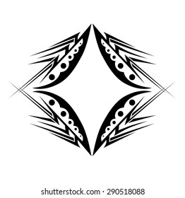  Tribal tattoo vector designs sketch. Simple abstract black logo ornament on white background. Designer isolated art element for ideas decorating the body of women, men and girls arm, leg.