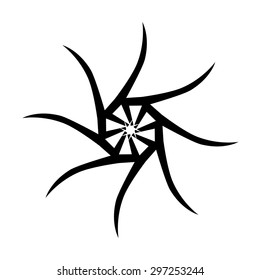 Tribal tattoo vector designs sketch. Simple abstract black logo ornament on white background. Designer isolated art element for ideas decorating the body of women, men and girls arm, leg.