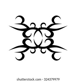 Tribal tattoo vector designs sketch. Simple abstract logo. Designer isolated art element for ideas decorating the body of women, men and girls arm, leg and other body parts on white background.