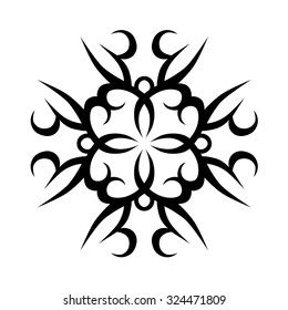 Tribal tattoo vector designs sketch. Simple abstract logo. Designer isolated art element for ideas decorating the body of women, men and girls arm, leg and other body parts on white background.