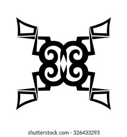 Tribal tattoo vector designs sketch. Simple abstract logo. Designer isolated art element for ideas decorating the body of women, men and girls arm, leg and other body parts on white background.