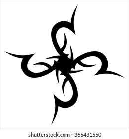 Tribal tattoo vector designs sketch. Simple abstract logo. Designer isolated art element for ideas decorating the body of women, men and girls arm, leg and other body parts on white background.