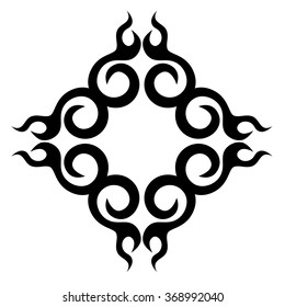 Tribal tattoo vector designs sketch. Simple logo. Designer isolated art element for ideas decorating the body of women, men and girls arm, leg and other body parts on white background.