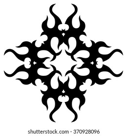 Tribal tattoo vector designs sketch. Simple logo. Designer isolated art element for ideas decorating the body of women, men and girls arm, leg and other body parts on white background.