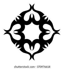 Tribal tattoo vector designs sketch. Simple logo. Designer isolated art element for ideas decorating the body of women, men and girls arm, leg and other body parts on white background.