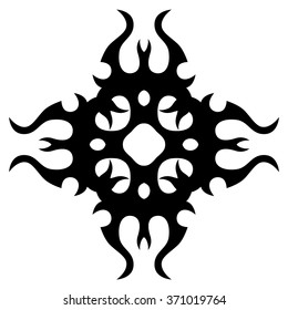Tribal tattoo vector designs sketch. Simple logo. Designer isolated art element for ideas decorating the body of women, men and girls arm, leg and other body parts on white background.