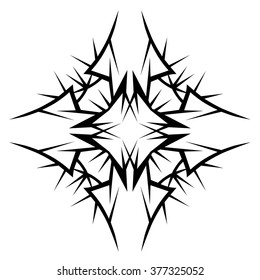Tribal tattoo vector designs sketch. Simple logo. Designer isolated art element for ideas decorating the body of women, men and girls arm, leg and other body parts on white background.
