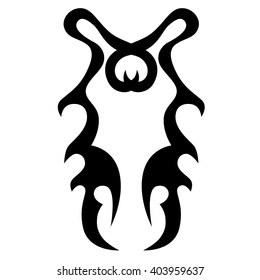 Tribal tattoo vector designs sketch. Simple logo. Designer isolated element for ideas decorating the body of women, men and girls arm, leg and other body parts on white background.