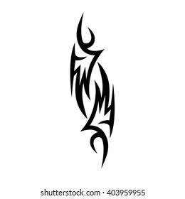 Tribal tattoo vector designs sketch. Simple logo. Designer isolated element for ideas decorating the body of women, men and girls arm, leg and other body parts on white background.