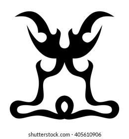 Tribal tattoo vector designs sketch. Simple logo. Designer isolated element for ideas decorating the body of women, men and girls arm, leg and other body parts on white background.