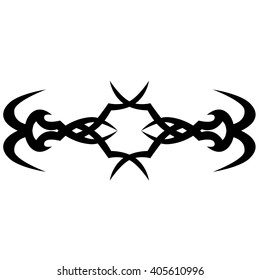 Tribal tattoo vector designs sketch. Simple logo. Designer isolated element for ideas decorating the body of women, men and girls arm, leg and other body parts on white background.