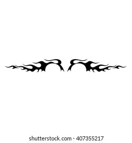 Tribal tattoo vector designs sketch. Simple logo. Designer isolated element for ideas decorating the body of women, men and girls arm, leg and other body parts on white background.