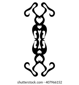 Tribal tattoo vector designs sketch. Simple logo. Designer isolated element for ideas decorating the body of women, men and girls arm, leg and other body parts on white background.