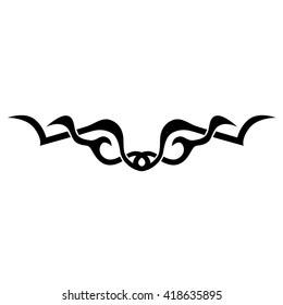 Tribal tattoo vector designs sketch. Simple logo. Designer isolated element for ideas decorating the body of women, men and girls arm, leg and other body parts on white background.
