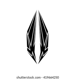 Tribal tattoo vector designs sketch. Simple logo. Designer isolated element for ideas decorating the body of women, men and girls arm, leg and other body parts on white background.
