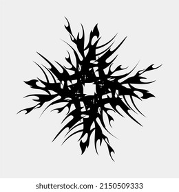 tribal tattoo vector, geometric, unique, nice, black, background, henna, gothic, fan, spooky, metal, body decoration