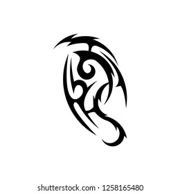 Tribal tattoo vector graphic design. tattoo sleeve design.
