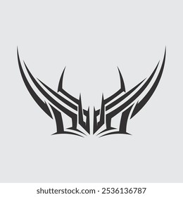 tribal tattoo vector logo design icon and sign tribal culture vintage