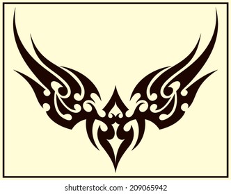 Tribal Tattoo Wings