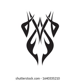 Tribal tattoos. Art tribal tattoo. Vector sketch of a tattoo. Idea for design