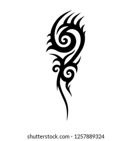 Tribal tattoos designs. Tattoo arm sleeve ideas. Vector sketch illustration on white background.