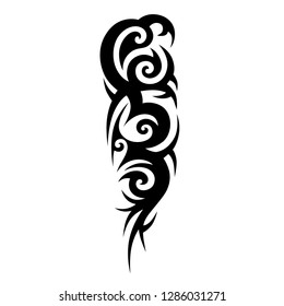 Tribal Tattoos Designs Tattoo Arm Sleeve Stock Vector (Royalty Free ...