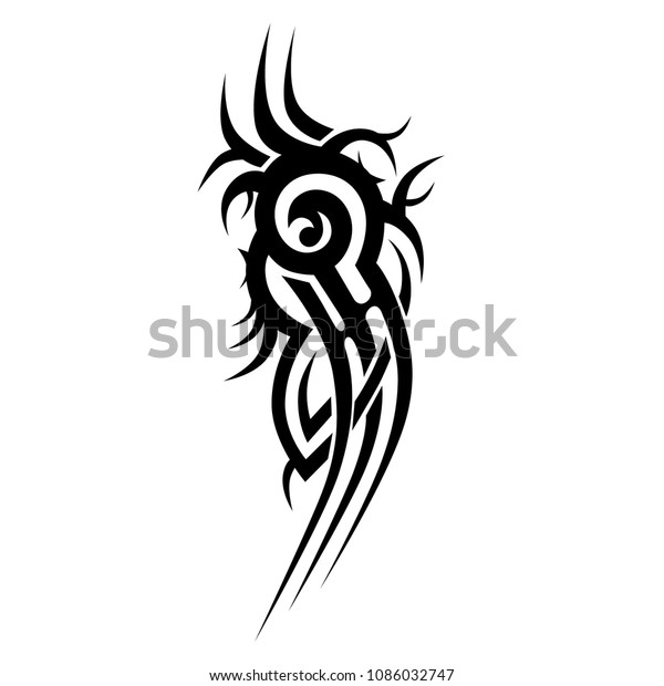 Tribal Tattoos Designs Tattoo Arm Sleeve Stock Vector Royalty