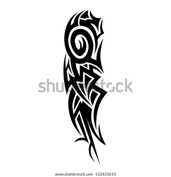 Tribal Tattoos Designs Tattoo Arm Sleeve Stock Vector Royalty Free
