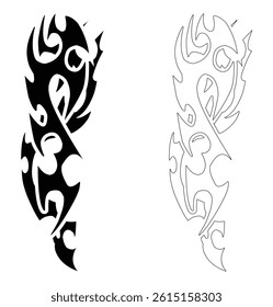 tribal tattoos, ornament shapes, tribal design sign symbols