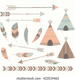 Tribal Tee pee Tents set.