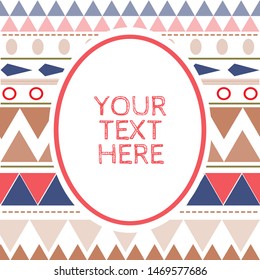 tribal textile pattern in varied stripes and chevron