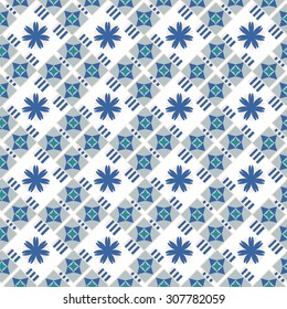 Tribal texture geometric seamless pattern. Vector illustration for web, print, textile.