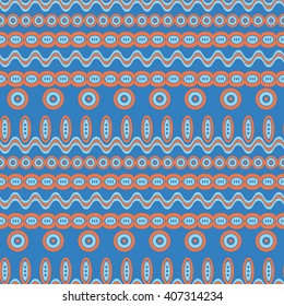 Tribal texture geometric seamless pattern. Vector illustration. Geometric pattern design for web, mobile, print and textile