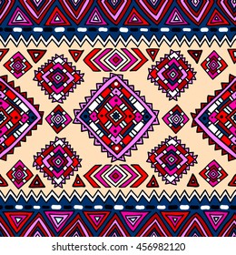  Tribal traditional pattern in ethnic style, texture, background.