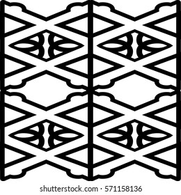 Tribal Trellis Black