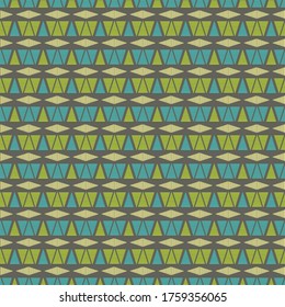 tribal triangle geometric print with grey background seamless repeat pattern