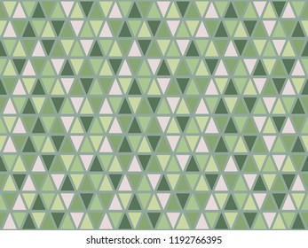 Tribal triangles grid mosaic tiles lines vector seamless pattern. Colorful triangle lines geometric background. Decorative triangular shapes grid. Geometric polygon elements endless design.