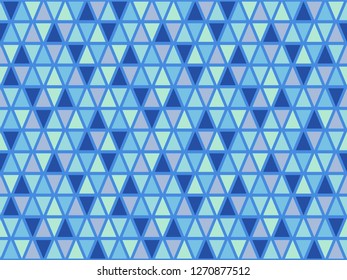 Tribal triangles grid mosaic tiles lines vector seamless pattern. Colorful triangles mosaic geometric background. Creative triangular shapes grid. Geometric polygon elements absrtact vector.