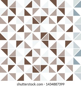 Tribal triangles grid mosaic tiles lines vector seamless pattern. Colorful triangles mosaic geometric background. Modern triangular shapes grid. Geometric polygon elements graphic design.